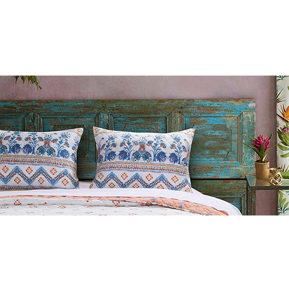 Barefoot Bungalow Aleena Foulard Print Pillow Sham - Ivory
