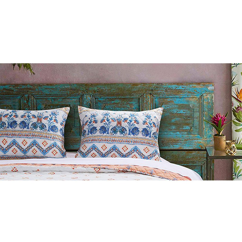 Barefoot Bungalow Aleena Foulard Print Pillow Sham - Ivory