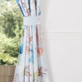 Barefoot Bungalow Sarasota Window Curtain Panel Pair With Tiebacks - 42x84", Multicolor