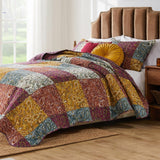 Barefoot Bungalow Paisley Slumber Quilt And Pillow Sham Set - Spice