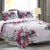 Greenland Home Fashion Rose Touch 2-Piece Quilt & Pillow Sham Set - Twin 68x88