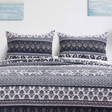 Barefoot Bungalow Native Tropical Tiki Style And Reversible Pillow Sham - Indigo