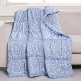 Greenland Home Fashion Helena Ruffle Whimsical Perfect Accessory Throw Blanket - Blue 50x60
