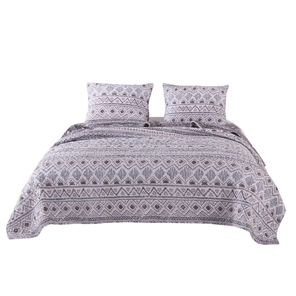 Greenland Home Fashions Barefoot Bungalow Denmark Comfort Quilt Set - Ivory