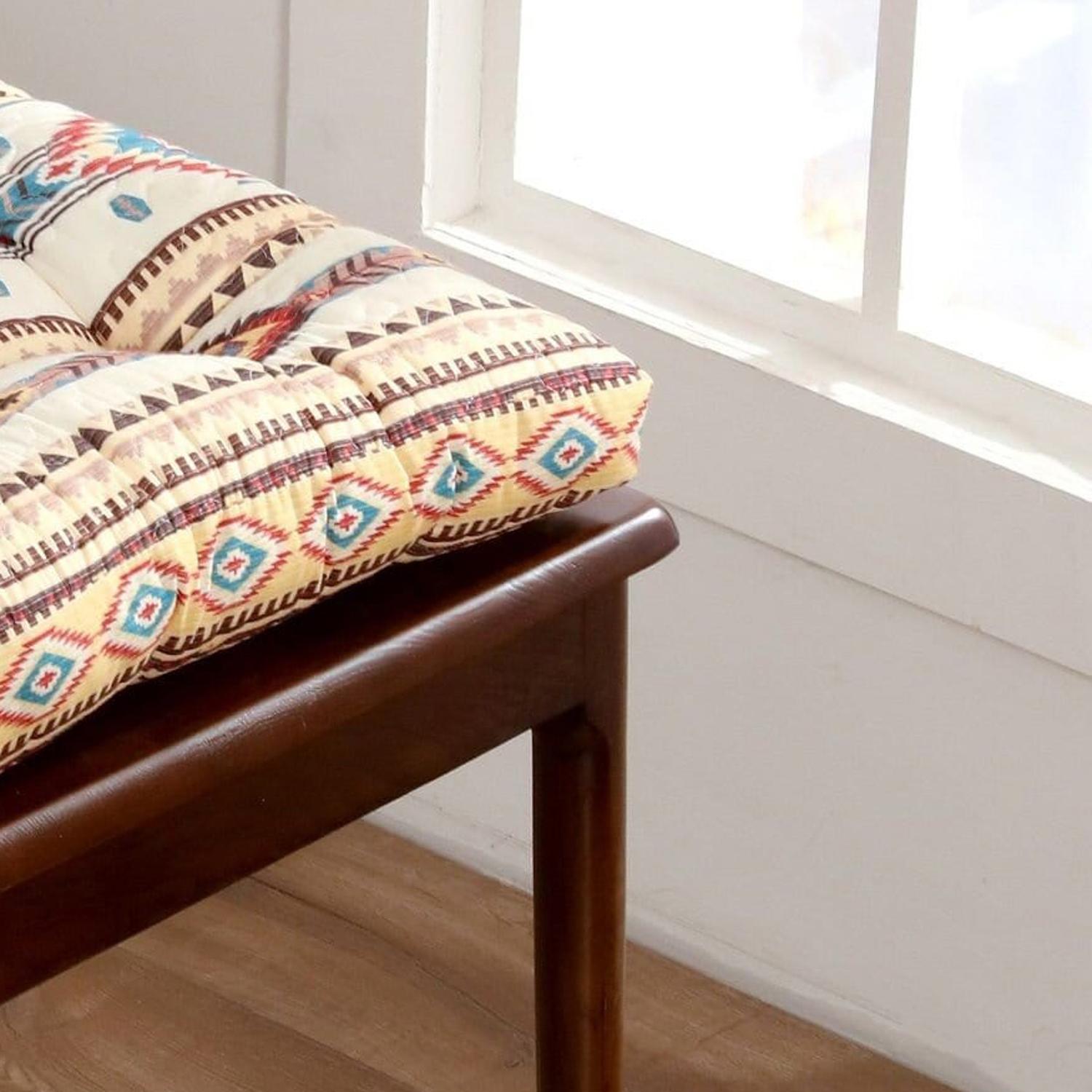 Barefoot Bungalow Phoenix Outdoor/Indoor All Weather Wicker Seat Cushions Chair Pad, 18x18-inch, Tan