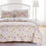 Greenland Home Fashion Misty Bloom Quilt and Pillow Sham Set - Pink