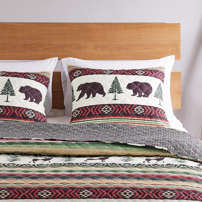 Greenland Home Fashions Barefoot Bungalow Yosemite Pillow Sham - Campfire