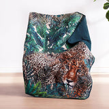 Greenland Home Fashions Barefoot Bungalow Jungle Cat Accessory Throw - 50x60