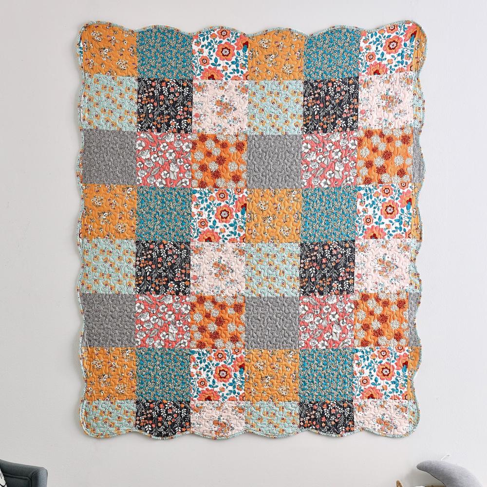 Barefoot Bungalow Carlie Accessory Throw - Calico 50x60