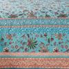Barefoot Bungalow Audrey Luxury Modern Design Jacobean Fern and Floral Print all Over 3-Piece Bedspread Set Turquoise
