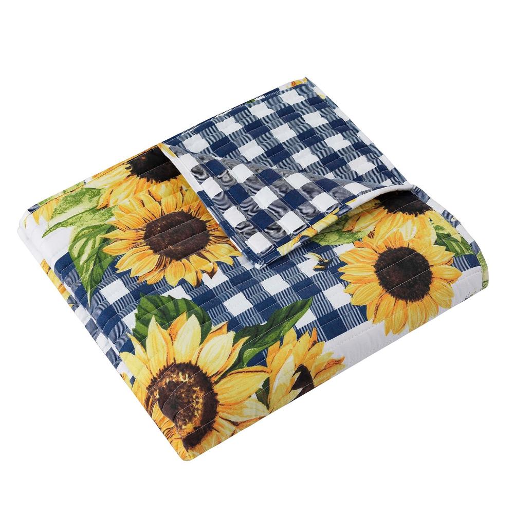 Barefoot Bungalow Sunflower Accessory Throw - Gold 50x60