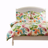 Greenland Home Fashions Tropics Luxurious Comfortable 3 Pieces Duvet Cover Set Coral