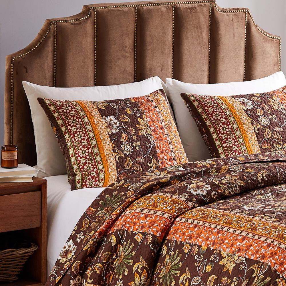 Greenland Home Audrey Pillow Sham - Chocolate