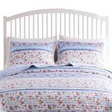 Greenland Home Betty Lace-Embellished Quilted Pillow Sham - White