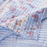 Greenland Home Betty Lace-Embellished Oversized Quilt and Pillow Sham Set - White