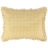 Somerset Ruffle-Trimmed Quilted Reversible Pillow Sham Gold by Greenland Home Fashions