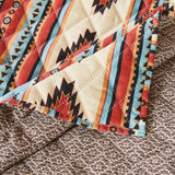Greenland Home Red Rock Quilt and Pillow Sham Set