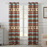 Red Rock Grommeted Blackout Curtain Panels Pair 48" x 84" Clay by Greenland Home Fashion