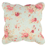 Greenland Home Antique Rose Floral Print Decorative High-Quality 2-Piece Pillow Set with Removable Covers - Each 18