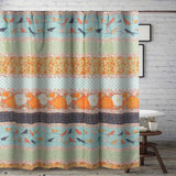 Barefoot Bungalow Carlie Florals and Whimsical Songbirds Shower Curtain 72