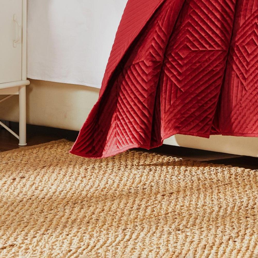 Greenland Home Fashion Riviera Velvet Luxurious High-Quality Quilt Set Including Pillow Sham Red