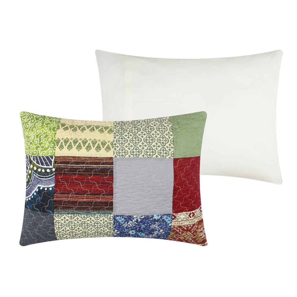 Greenland Home Fashions Renee Upcycle Luxurious Comfortable Ultra Soft Pillow Sham Multicolor