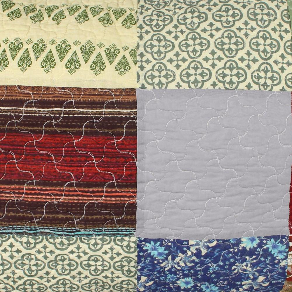 Greenland Home Fashions Renee Upcycle Luxurious Comfortable Ultra Soft Pillow Sham Multicolor