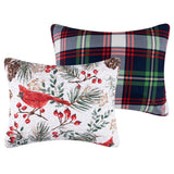 Greenland Home Fashions Cardinal Plaid Luxurious Super Soft Pillow Sham Red