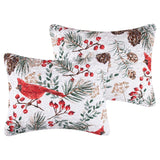 Greenland Home Fashions Cardinal Plaid Luxurious Super Soft Pillow Sham Red