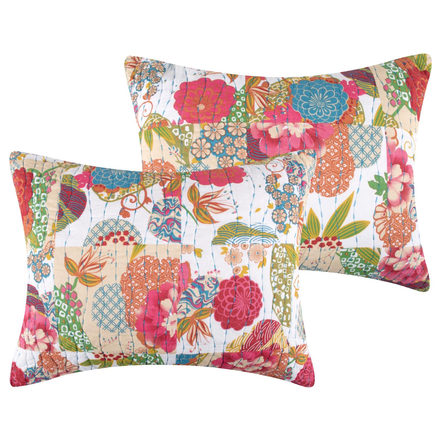 Greenland Home Fashions Jewel Luxurious Super Soft Decorative Pillow Sham White