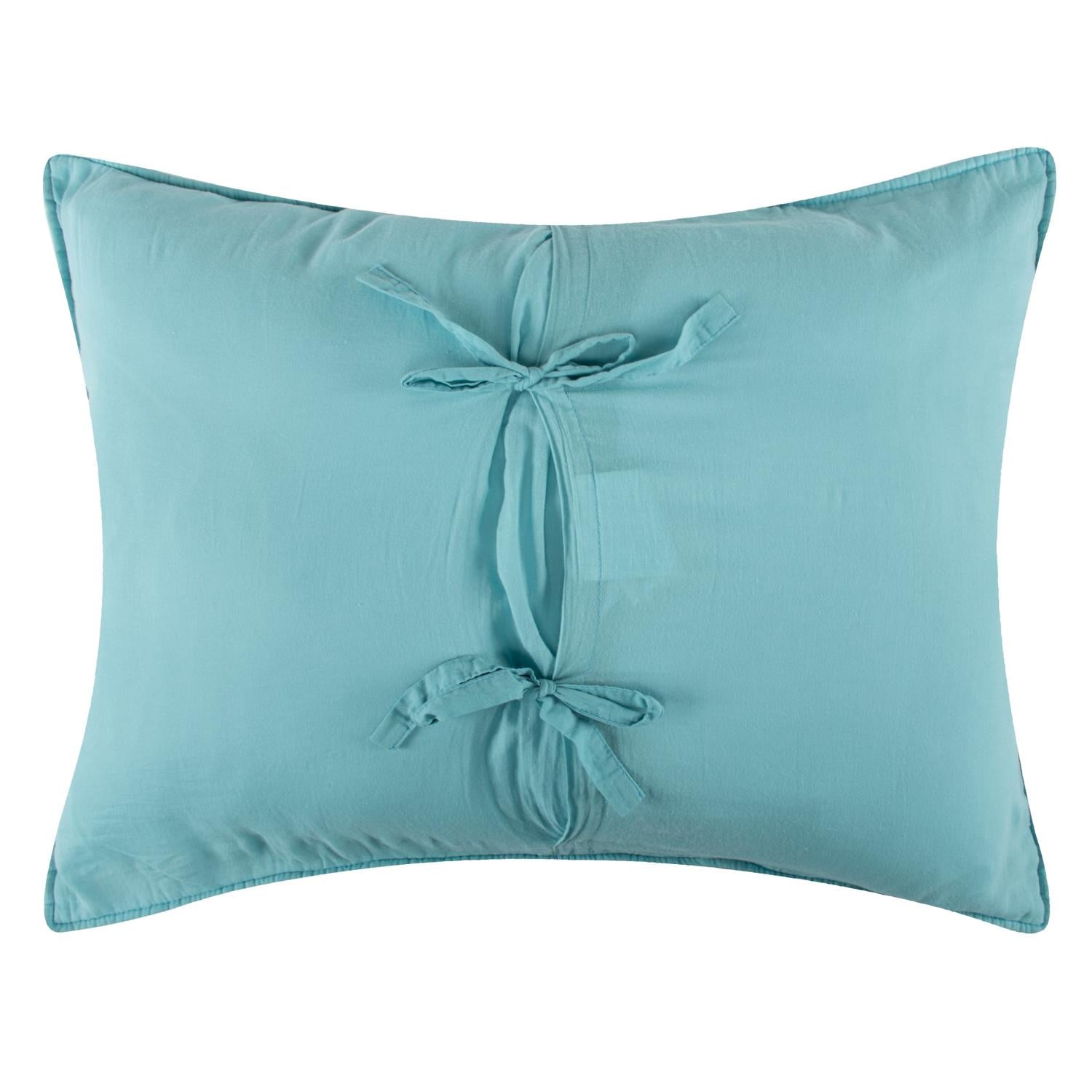 Greenland Home Fashions Jewel Luxurious Super Soft Decorative Pillow Sham White