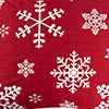 Greenland Home Fashions Snowflakes 100% Polyester Jacquard Machine Quilted Sham Standard Red