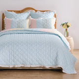 Greenland Home Fashions Tessie Luxurious Modern Design Quilt Bedding Set Pastel