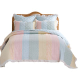 Greenland Home Fashions Tessie Luxurious Modern Design Quilt Bedding Set Pastel