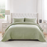 Greenland Home Fashions Vineyard Luxurious Modern Design Quilt Bedding Set Sage