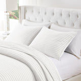 Greenland Home Fashions Vineyard Luxurious Modern Design Quilt Bedding Set White