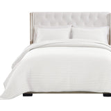 Greenland Home Fashions Vineyard Luxurious Modern Design Quilt Bedding Set White