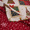 Greenland Home Fashion Deck 100% Cotton & Microfiber Back, Polyester Fill Halls Quilt Set Red