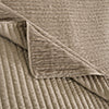 Greenland Home Fashion Velvet Crush Chenille Microfiber Back Poly Fill Quilt Set Khaki