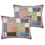 Greenland Home Fashions Shiloh Calico 100% Woven Polyester Jacquard Machine Quilted Sham Calico