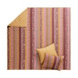 Greenland Home Fashion Marigold Cotton Face Microfiber Back Poly Cotton Fill Quilt Set Sunset