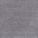 Knightsbridge Luscious Textured Striped All Season Soft Plush Cotton Reversible & Soft Bath Rug Silver