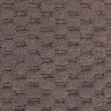 Knightsbridge Luxurious Block Pattern High Quality Year Round Cotton With Non-Skid Back Bath Rug Stone