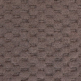 Knightsbridge Luxurious Block Pattern High Quality Year Round Cotton With Non-Skid Back Bath Rug Stone
