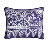 Chic Home Grand Palace Oblong Decorative Reversible Pillow - 1-Piece - 12x18", Lavender
