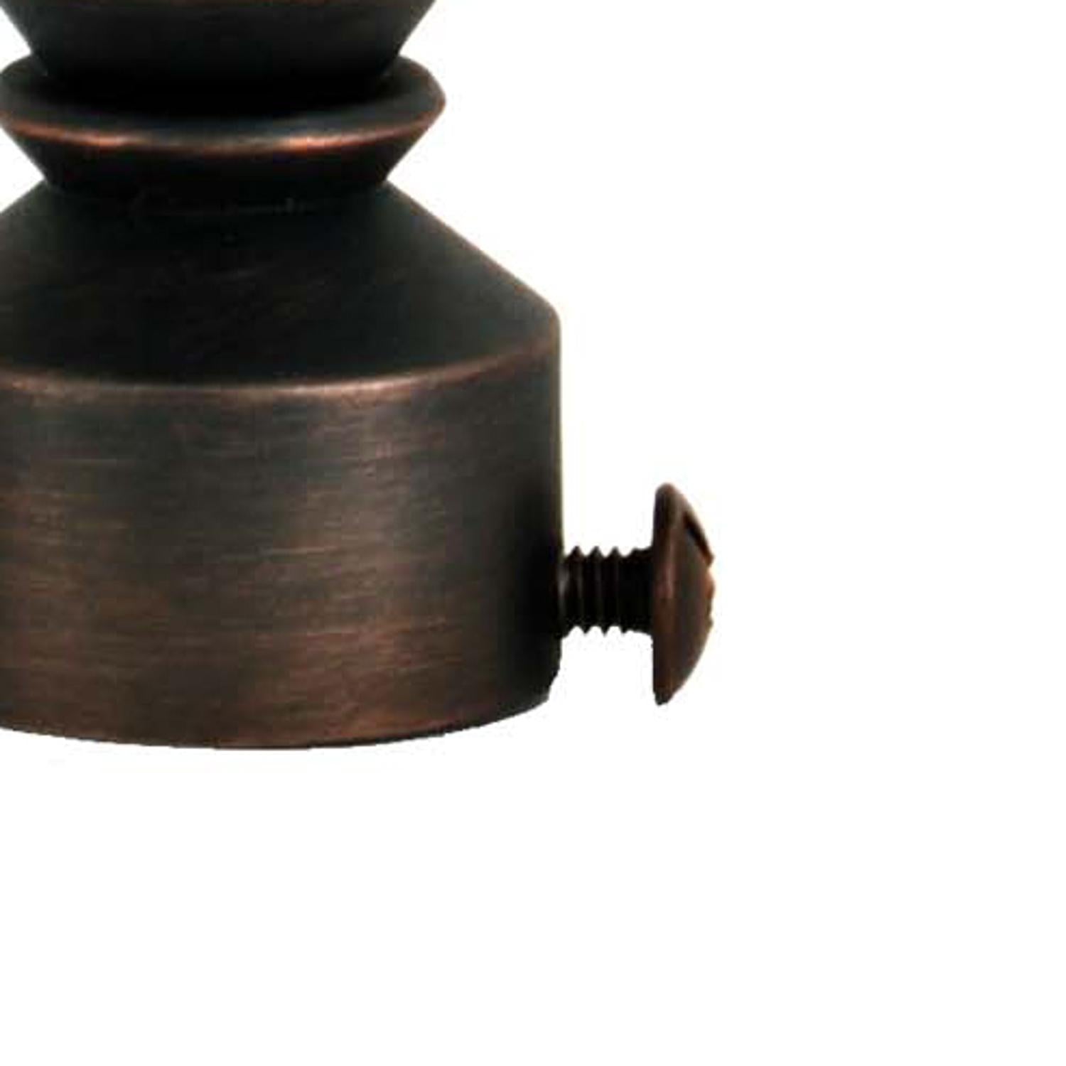 Versailles LX01 Ball Finial Rod Set - Antique Bronze/Brown
