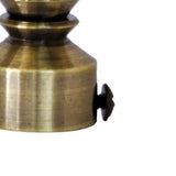 Versailles LX01 Ball Finial Rod Set - Antique Brass/Brushed Brass