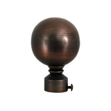 Versailles LX01 Ball Finial Rod Set - Antique Bronze/Brown