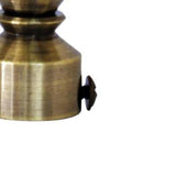 Versailles LX01 Ball Finial Rod Set - Antique Brass/Brushed Brass