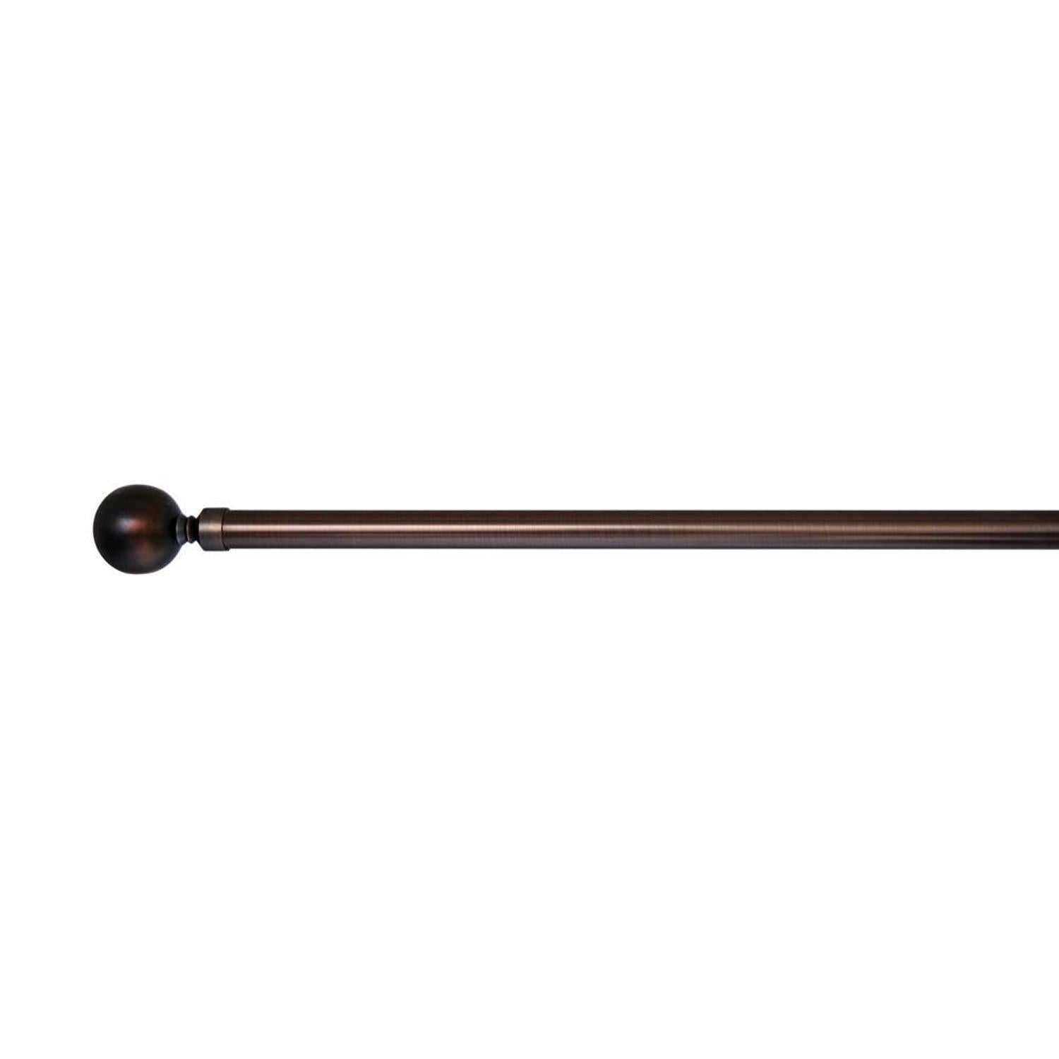 Versailles LX01 Ball Finial Rod Set - Antique Bronze/Brown